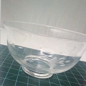 Elegant Clear Glass Bowl